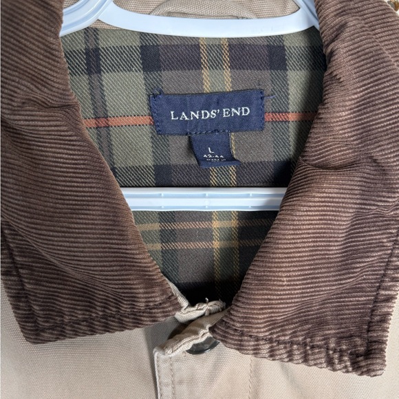 Womens tan barn chore Field Jacket size large Lands’ End - Picture 3 of 14
